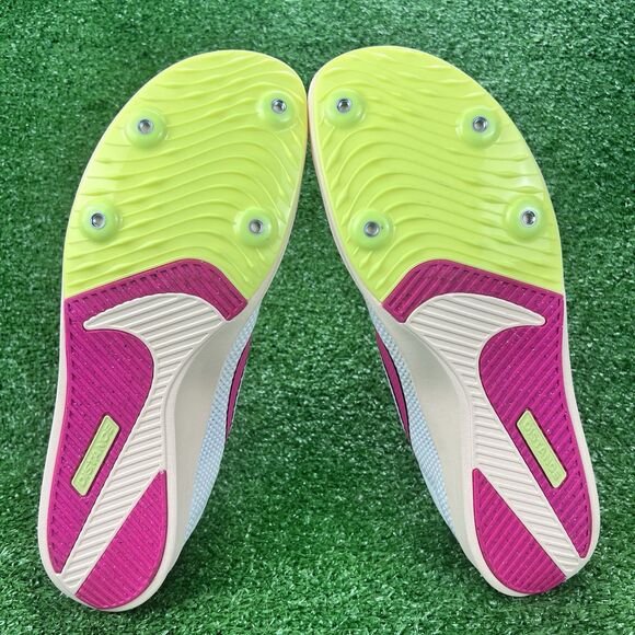 Nike Zoom Rival Track Field Distance Men's 12.5 Cleats w/ Spikes Pink DC8725-101 - Picture 14 of 17